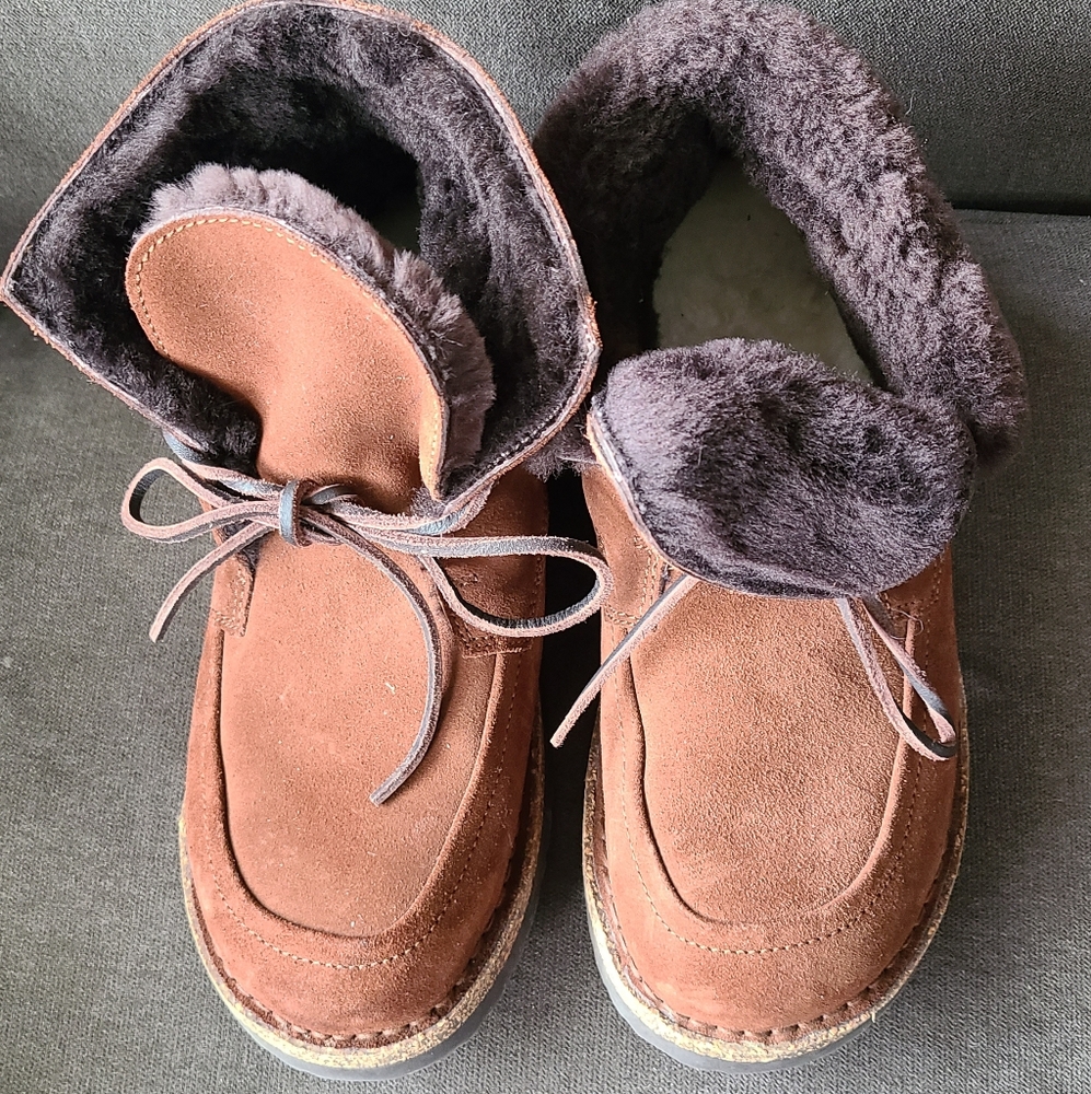 Birkenstock Brown Lace Up Boots - Picture 2 of 5
